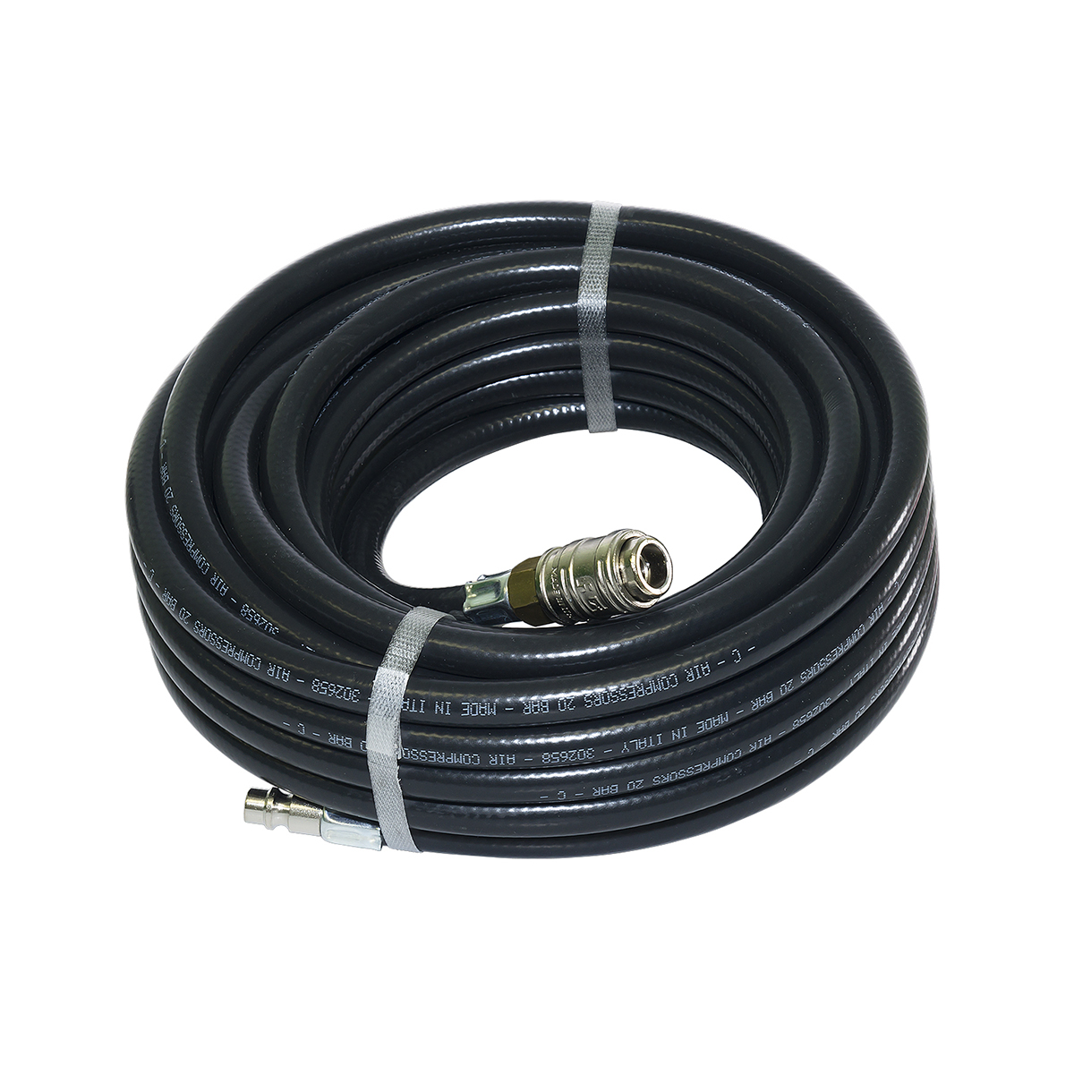 Шланг резиновый для пневмоинструмента d=6/11 мм 15 м, с фитингами rapid  (1) "fubag" 170102