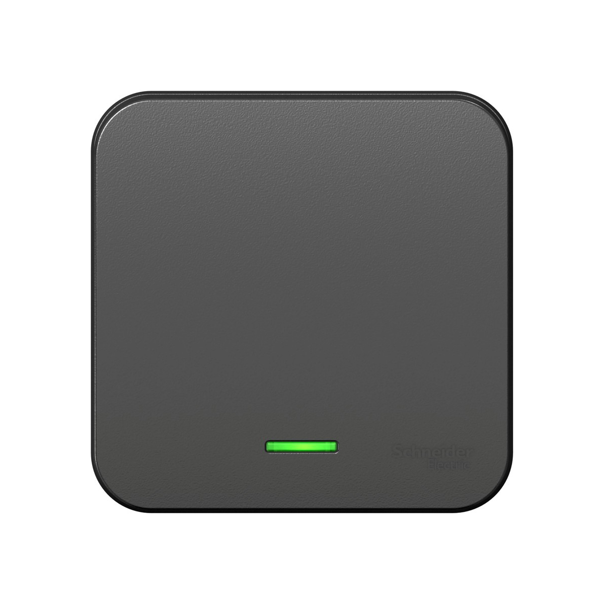 Выключатель открыт. уст. "blanca" 1 кл. с индикатором, антрацит (1/15/30) "schneider"