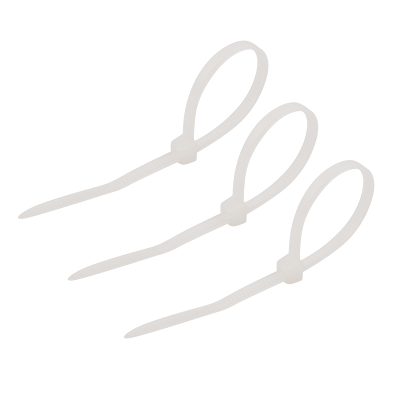 Хомуты нейлон 2,5 х 100 мм (набор 25 шт.), белые (1/10/1400) "rexant" 07-0100-25