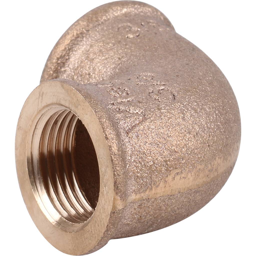 Угол резьбовой 90° (ВР) 3/8" бронза VIEGA (281717)