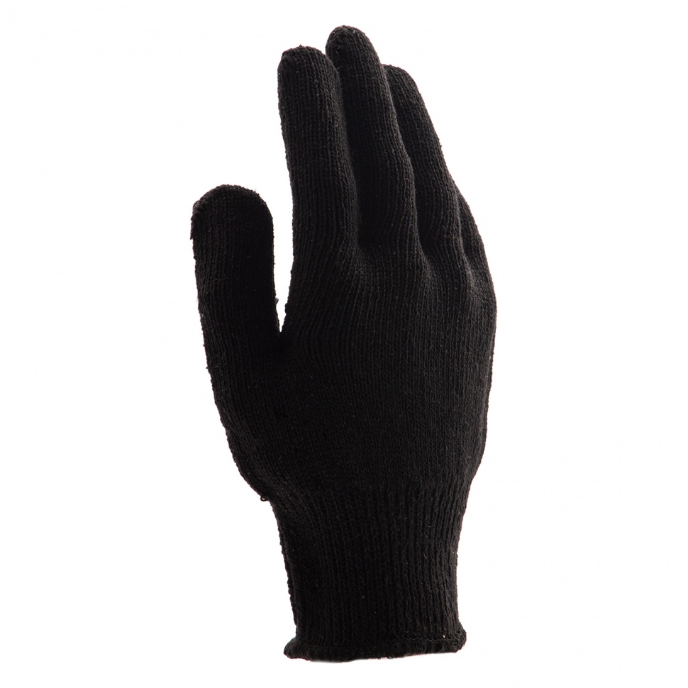 Перчатки хлопкоэфирные плюшевые, ПВХ "Точка", 7 кл, 55 гр Сибртех (67769)