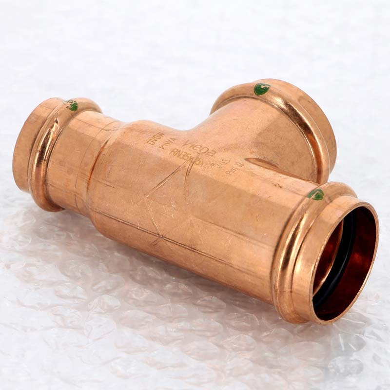 Тройник пресс медный Profipress VIEGA 35х35х28