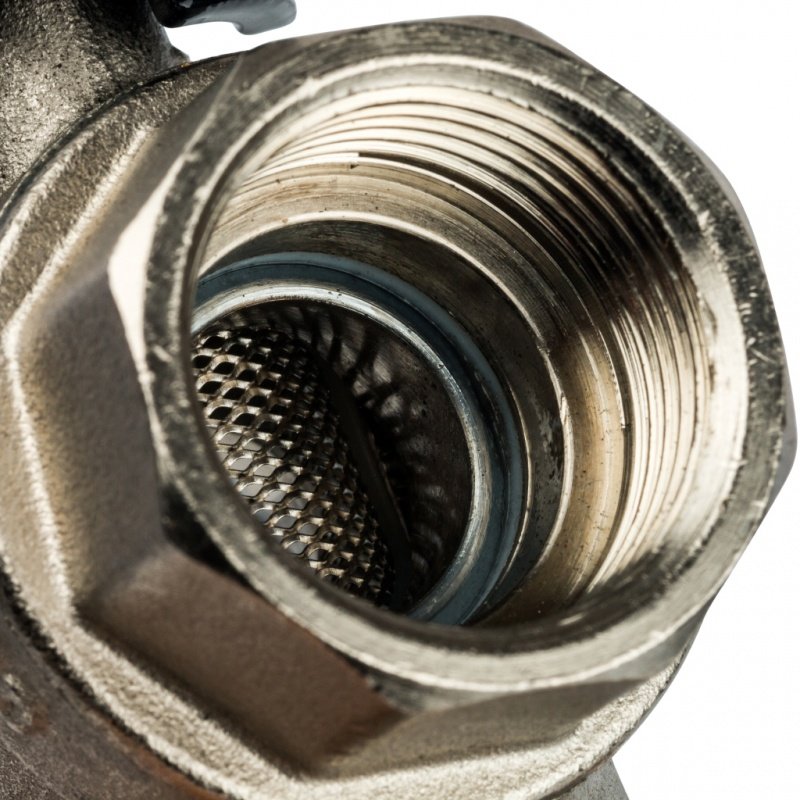 Кран шаровый STOUT ВВ 3/4" с фильтром, бабочка