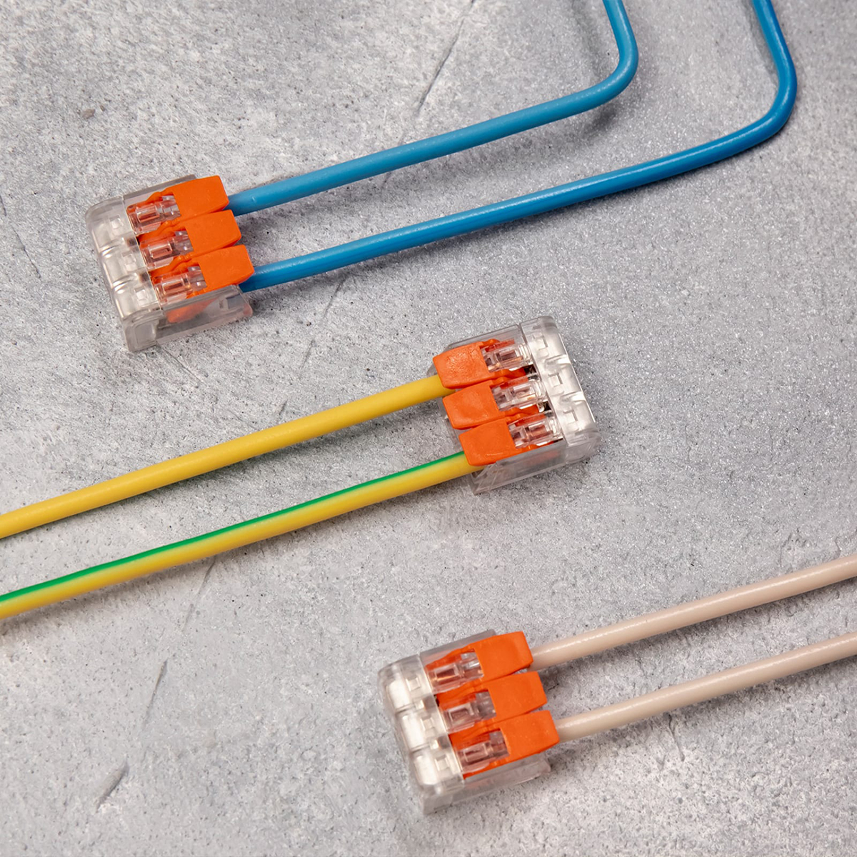 Клеммы универс. компакт. смк 221-413  до 4 мм², 3-проводные упак. 5 шт. (1/50/5000) "rexant" 07-5207