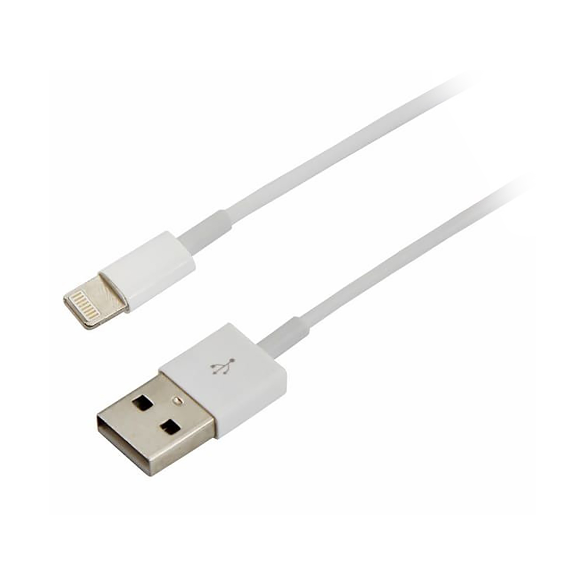 Кабель usb-lightning 1 м пвх (iphone) белый (1/10/100) "rexant" 18-0001