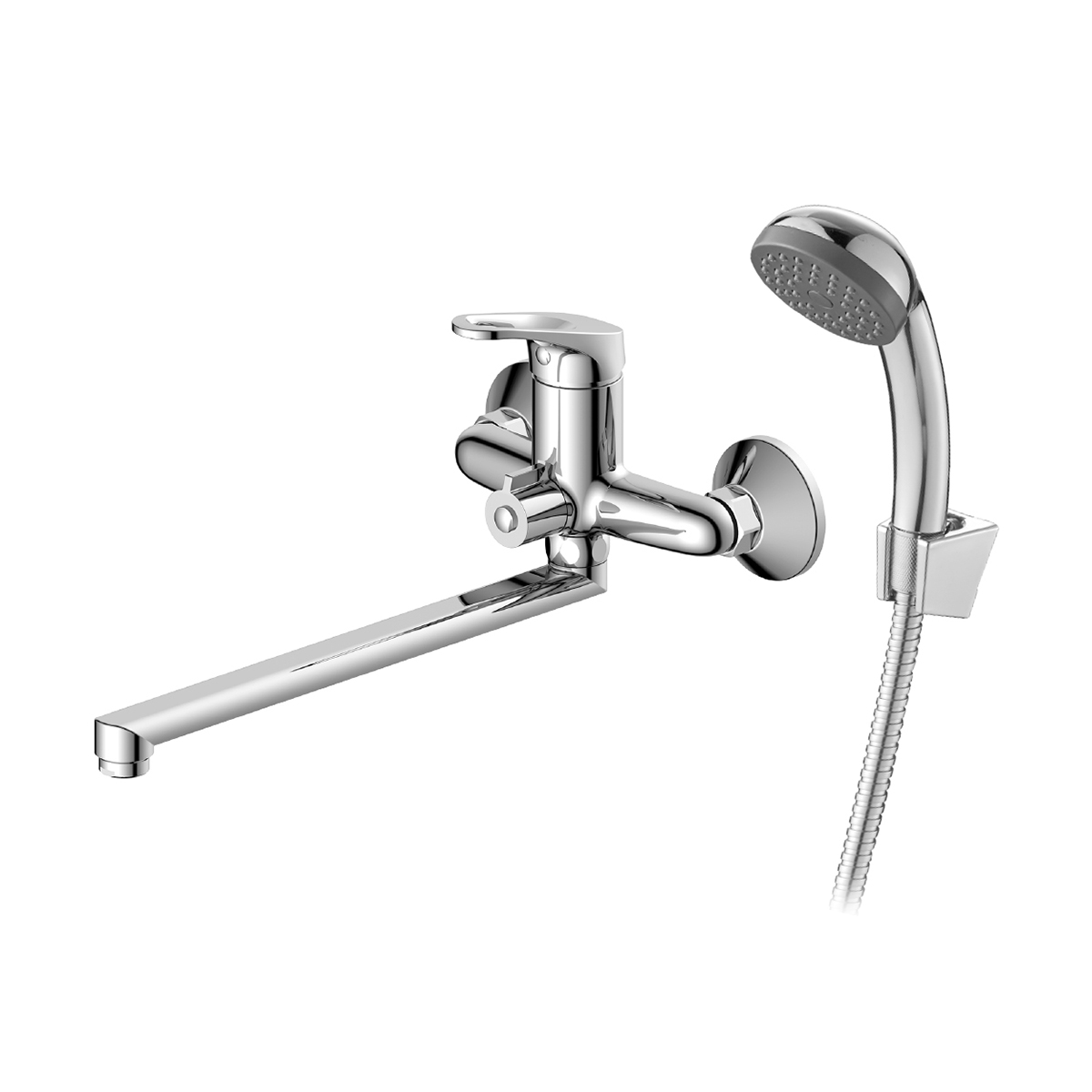 Смеситель для ванн dr21043 поворотн. излив 300 мм (1/12) "decoroom"