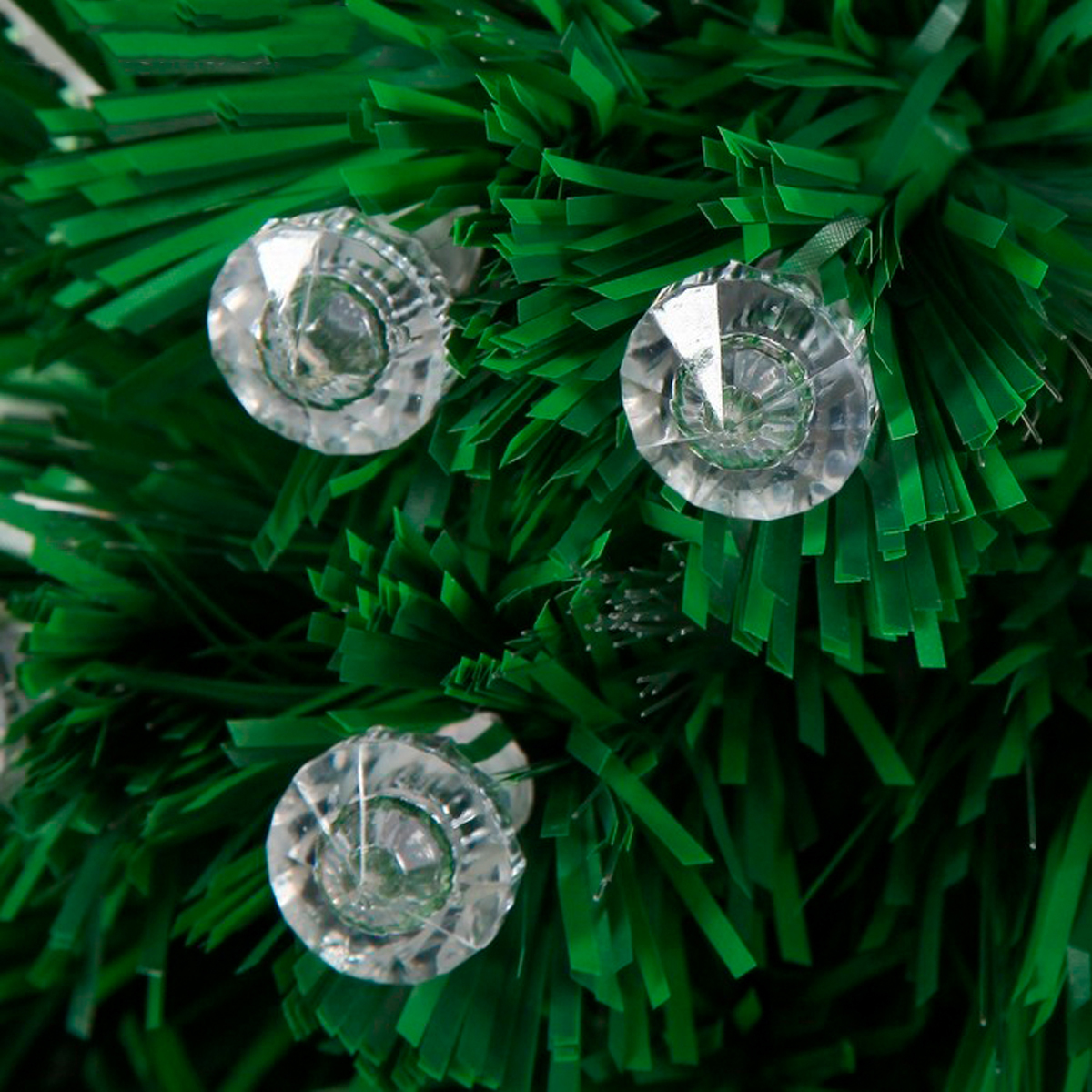 Ель декор. фиброоптич. t990v12-60  60 см, 55 веток (зеленая) "зимнее волшебство" 2338599