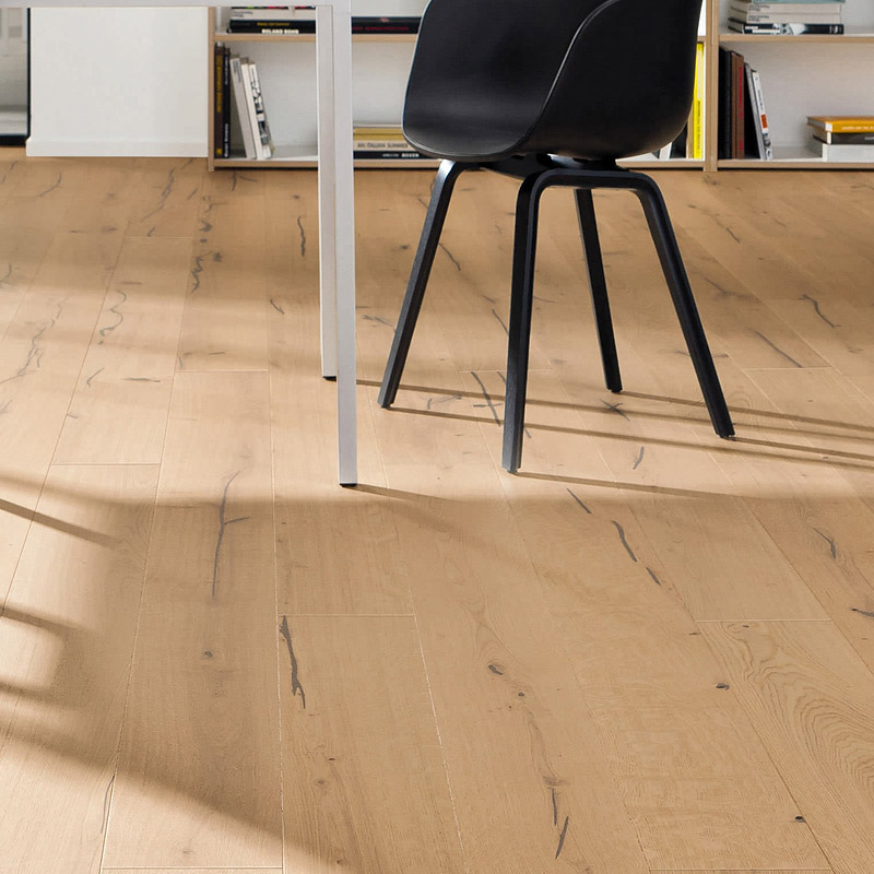 Паркетная доска Haro Series 4000 (5G) 529764 Дуб Пуро Белый Алабама брашированный однополосный 4V2200 x 180 x 13.5мм