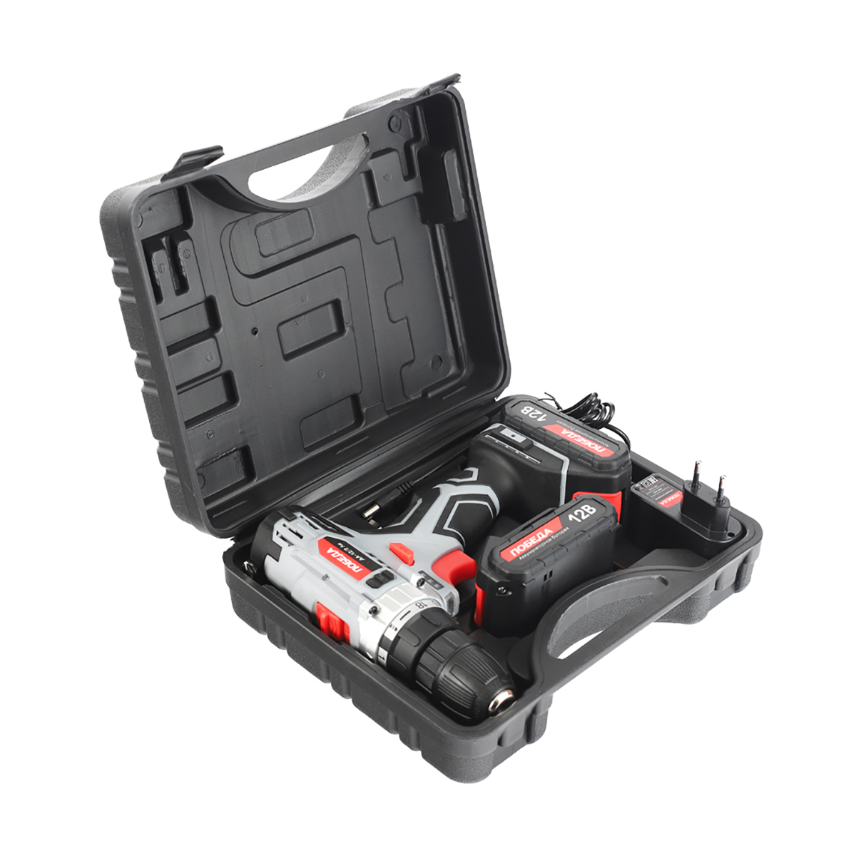 Дрель-шуруповерт аккум. да-12/2 ли (кейс) (1/10) "победа" 180201634