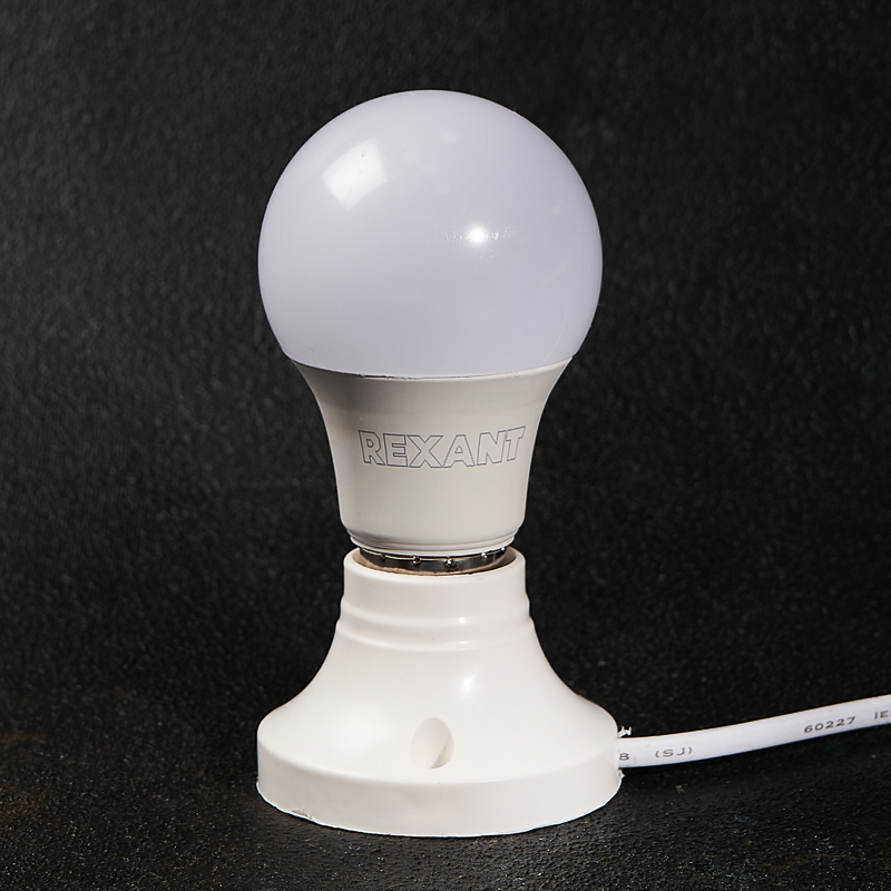 Лампа светодиодная "rexant" груша a60  11,5w 2700 k 1093 лм  e27, тепл. свет (10/100) 604-003