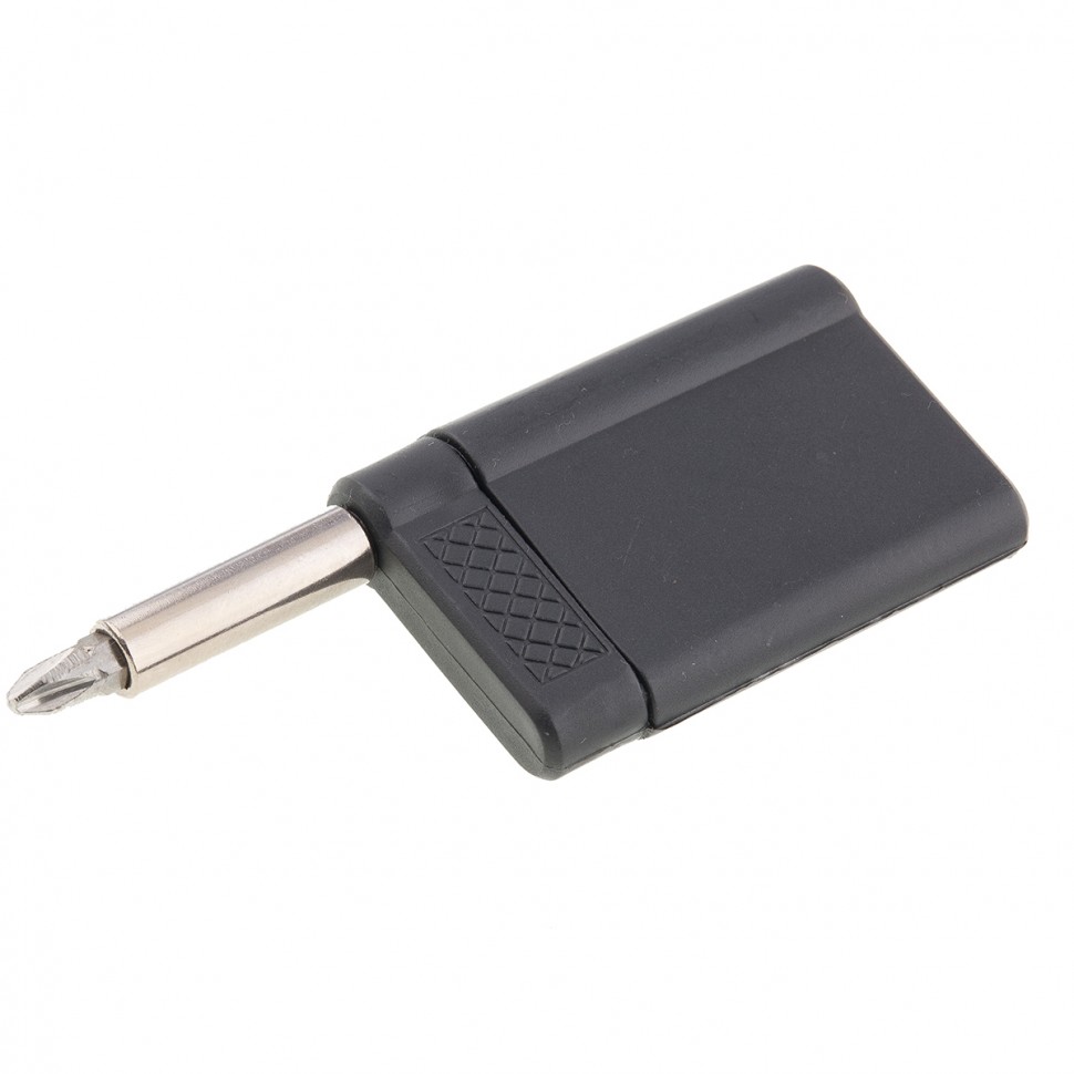 Набор бит, магнитный адаптер для бит, сталь 45Х, 7 предметов, пластиковый кейс Sparta (113945)