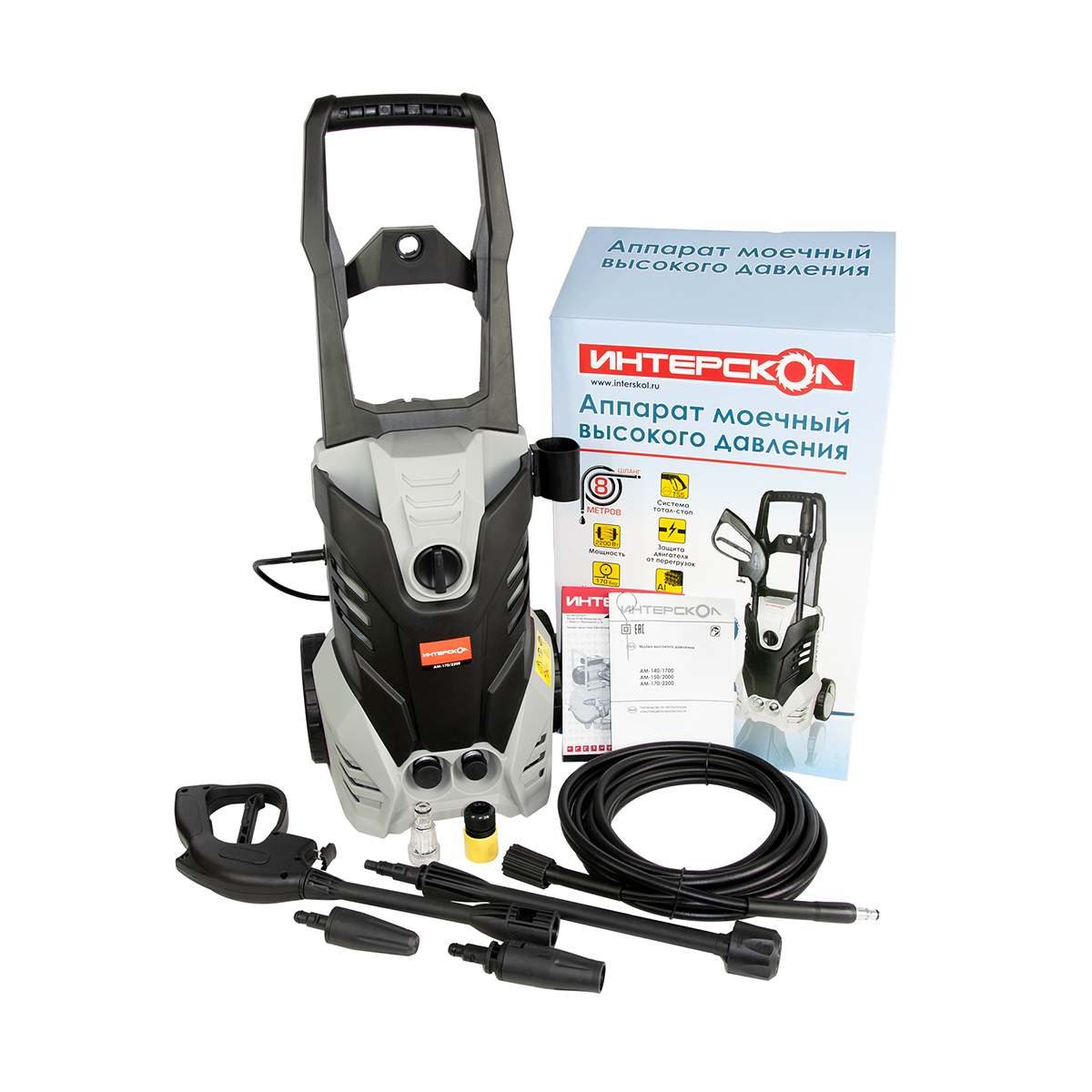 Мойка высокого давления ам-150/2000 (1) "интерскол" 639.1.0.00
