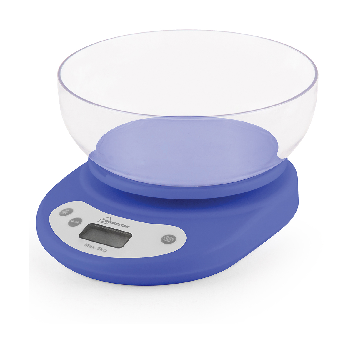 Весы кухонные электронные "homestar" hs-3001 до 5 кг (голубой) чаша круглая (1/20)