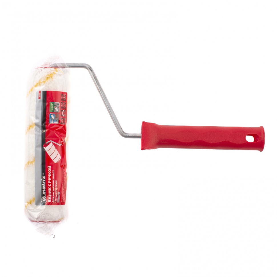 Валик для внутренних работ синтетический, 180 мм, ворс 12 мм, D 36 мм, D ручки 6 мм, полиакрил Matrix (80880)