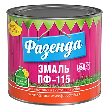 Текс Фазенда ПФ 115 эмаль универсальная для дерева и металла