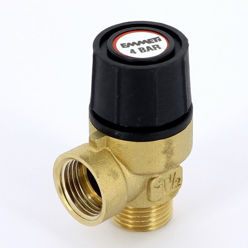 Предохранительный клапан EMMETI НВ 1/2" 4 bar. С нестандартной регулировкой