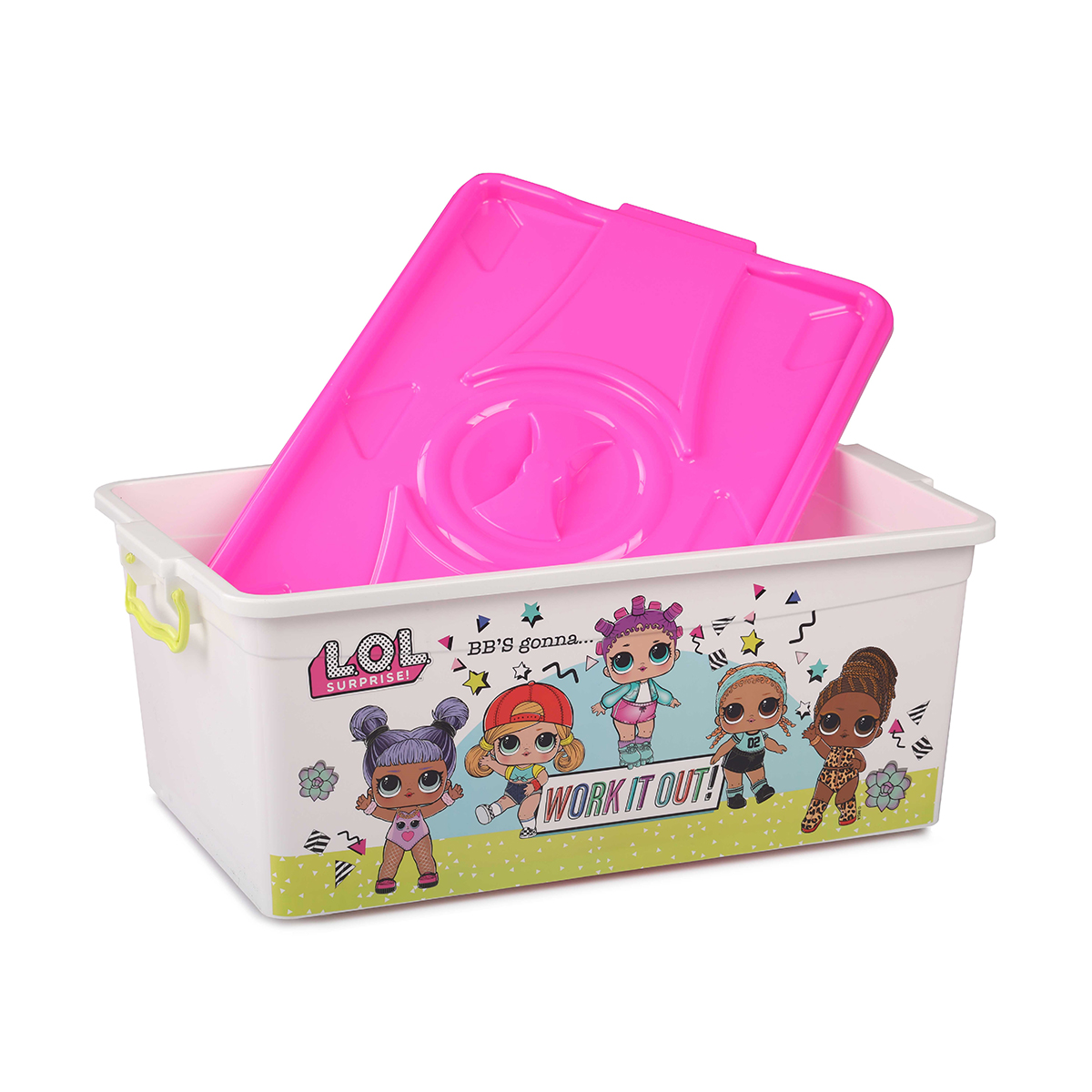Контейнер "lol surprise" 40 л прямоуг. с крышкой (1/5) "альтернатива"  м7636