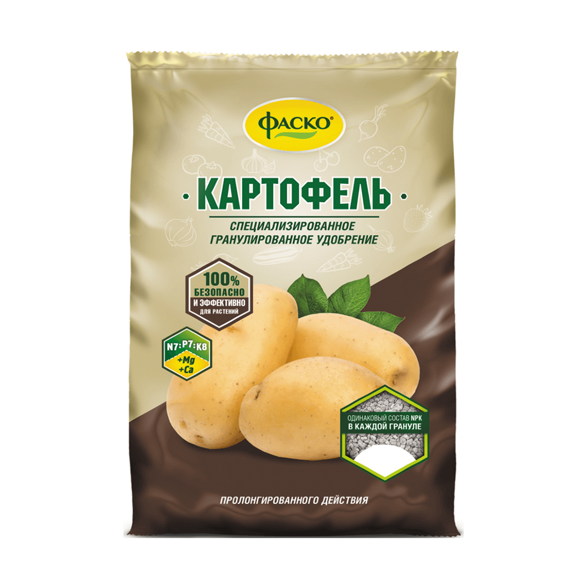 Удобрение "картофель" 1 кг (гранул.) (20) "фаско"