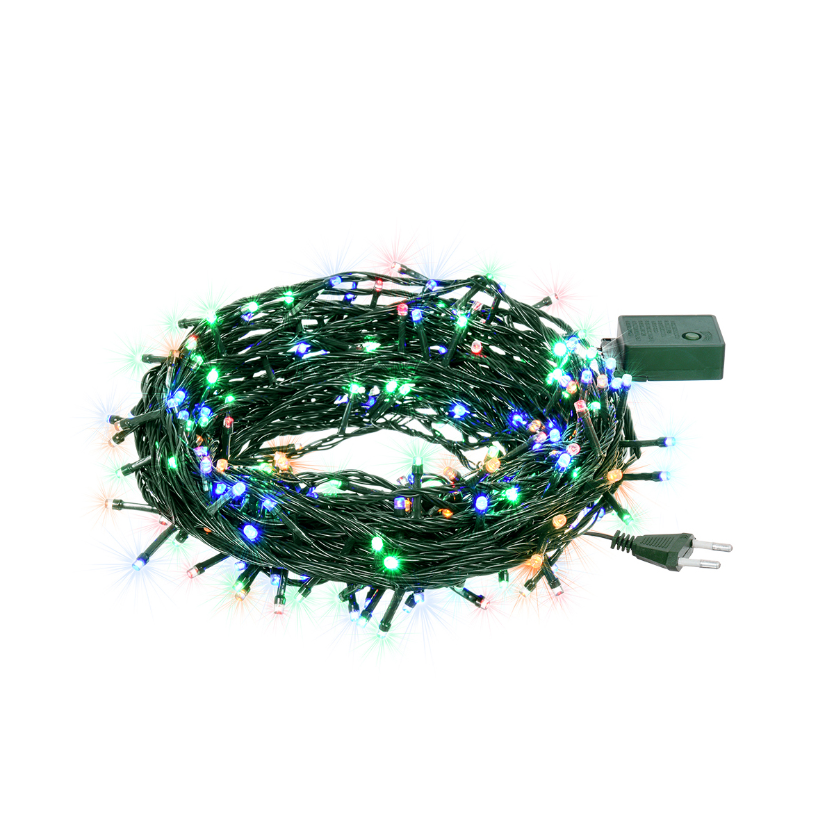 Электрогирлянда "нить" 10 м, 100 разноцв. ламп, 8 реж. (1/20) "vegas"