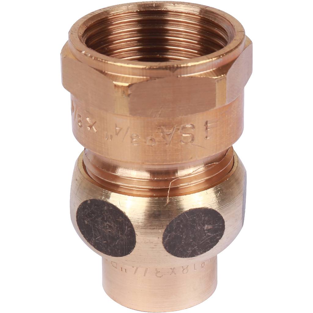 Американка (сгон) 18x3/4" ВР самоуплотняющаяся под пайку SANHA бронзовый 143401834