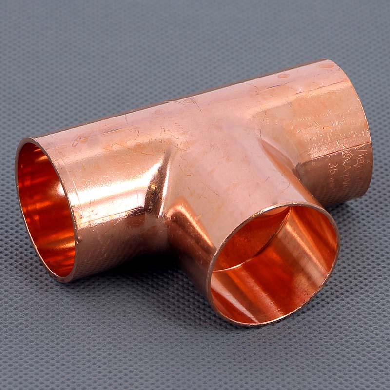 Тройник равнопроходной VIEGA под пайку 35 мм медный