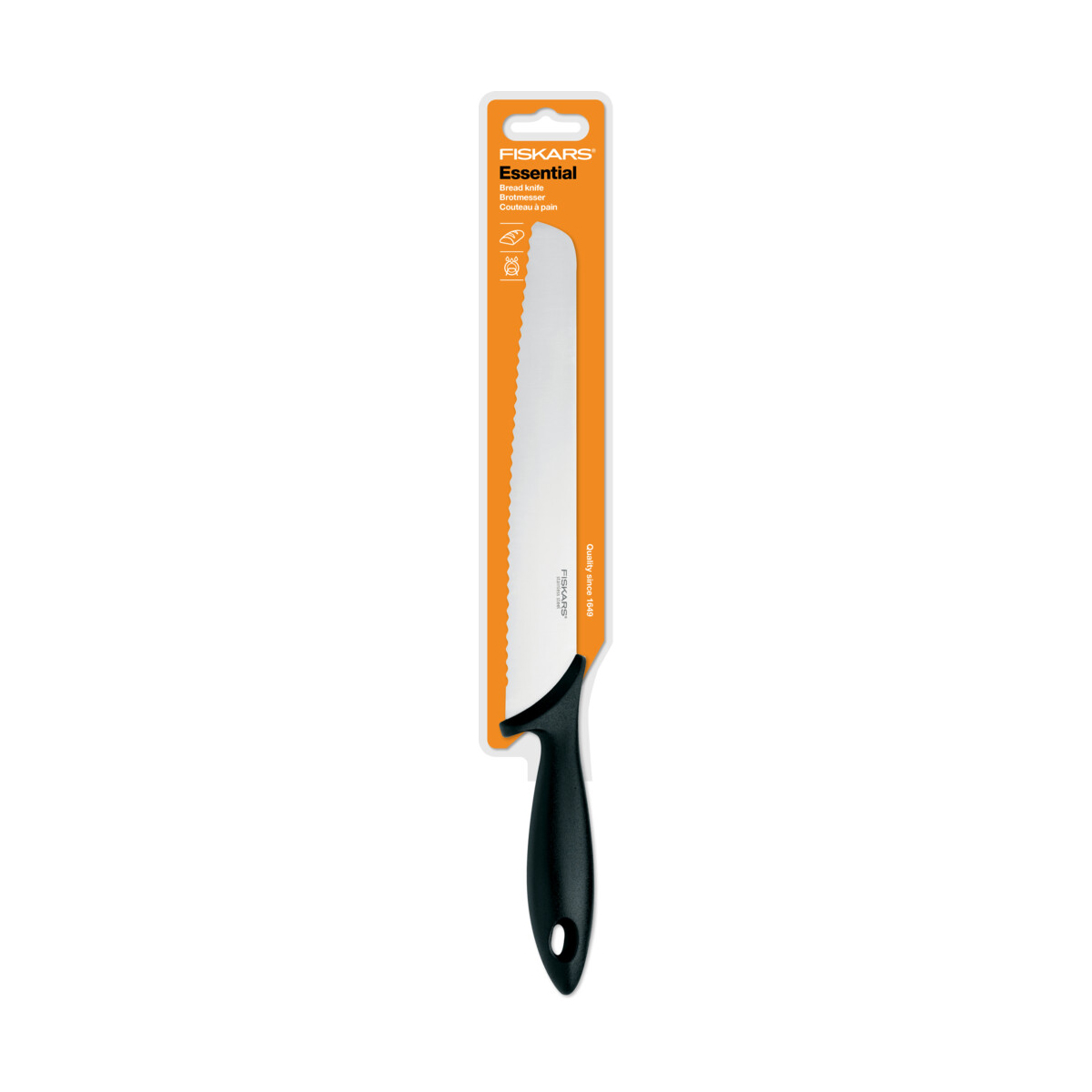 Нож для хлеба "essential" 23 см (1/5) "fiskars" 1023774
