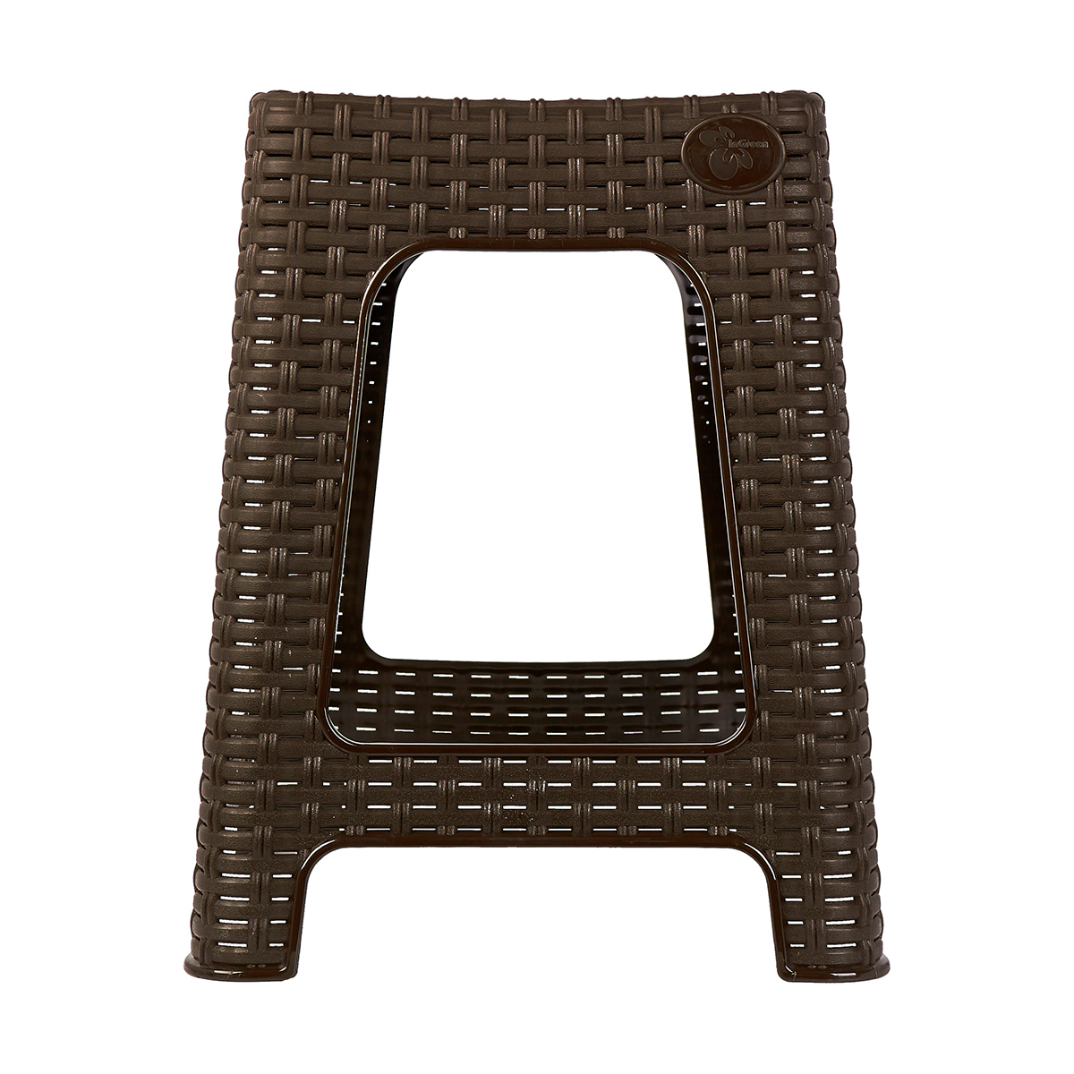 Табурет пласт. "rattan" квадратное сиденье, h=44,8 см (горький шоколад) (1/5) "ingreen"  ing6181гшк