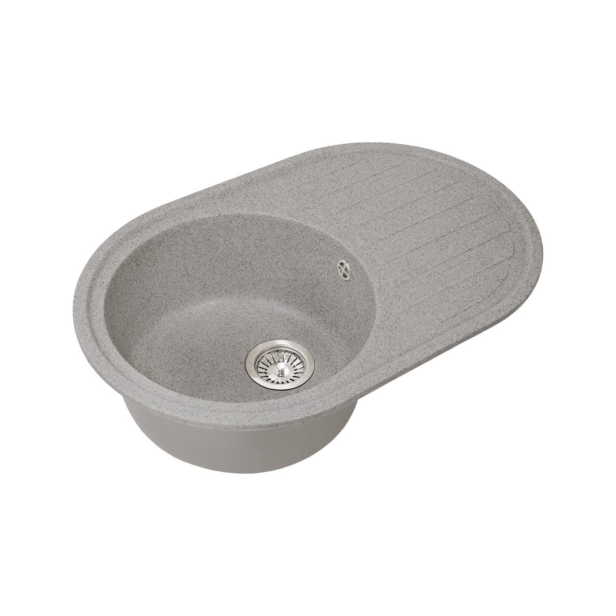 Мойка для кухни врезная искуств. камень gs-18l-309 с крылом 770*500 мм темно-серая "granstones"