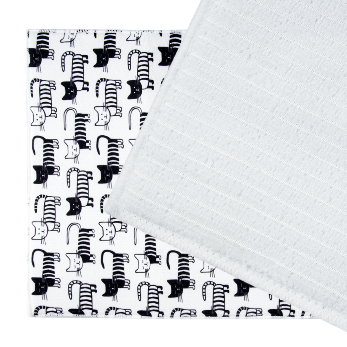 Коврик для сушки посуды "котики" 35*50 см (микрофибра) (1/24) "marmiton" 17333