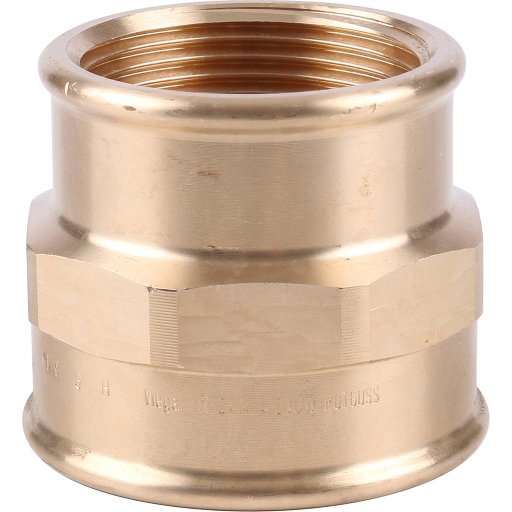 Муфта редукционная 1"1/2 x 1"1/4 резьбовая (ВР) бронза VIEGA (266394)