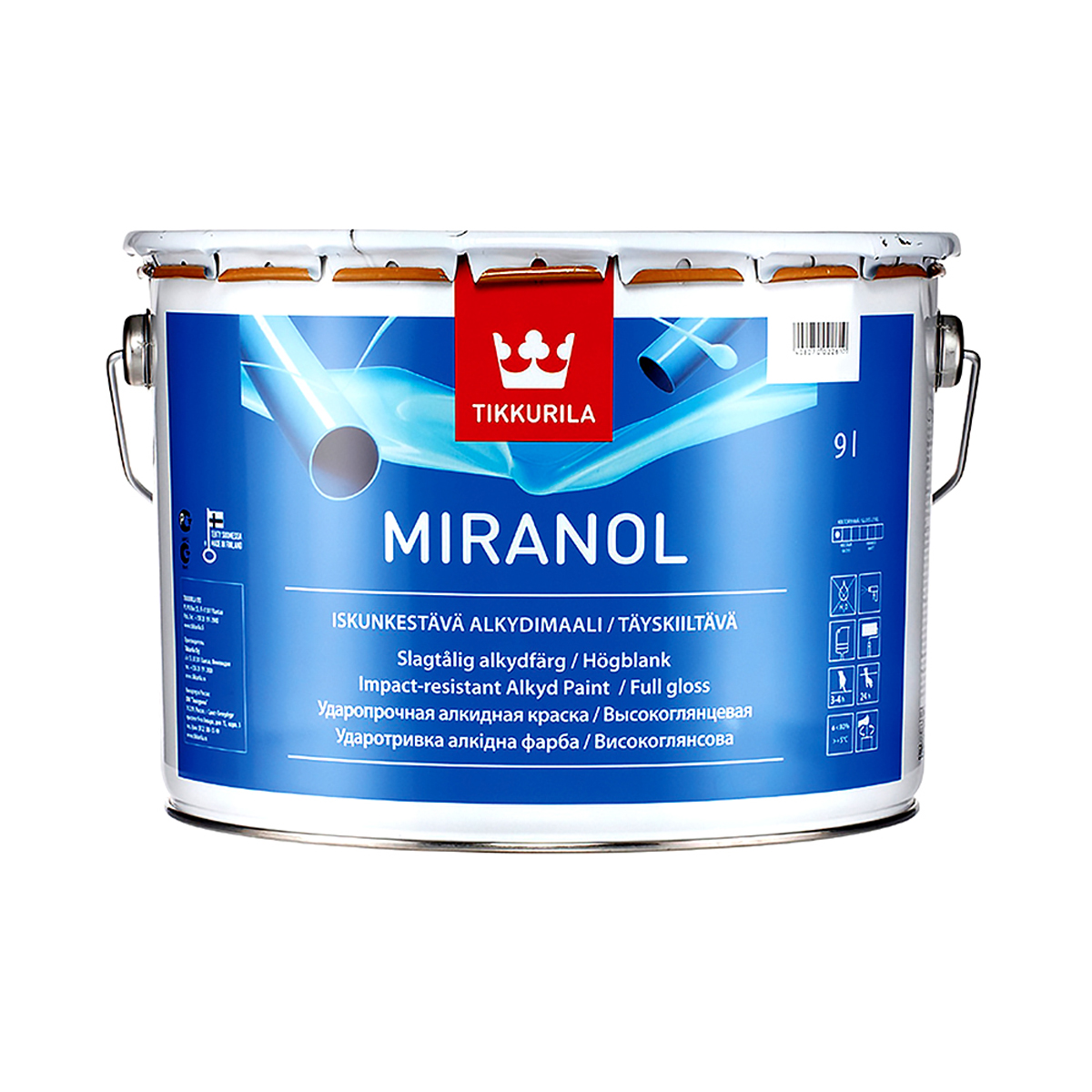 Миранол тиксотропный  9 л (1)  эмаль алкидн.глянц. "тиккурила"