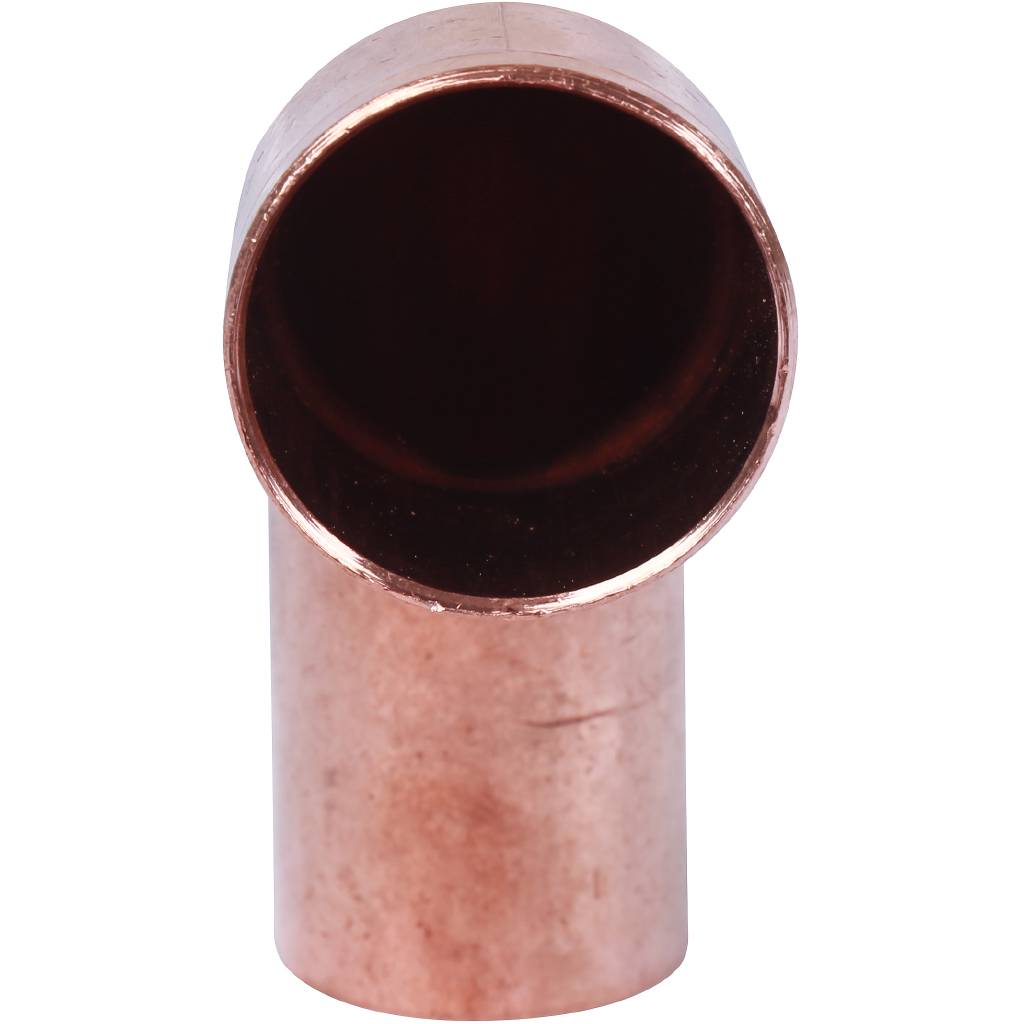 Отвод однораструбный 42 мм / 90° под пайку медный SANHA 15001A42