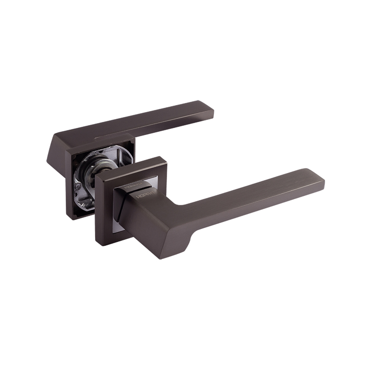 Ручка дверная 111к al графит (1/20) "нора-м"