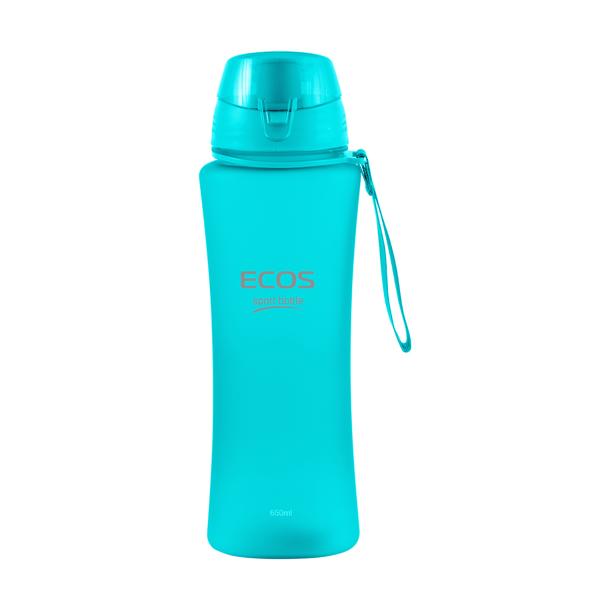 Бутылка для воды 650 мл (бирюзовая) (1/24) "ecos" sk5015