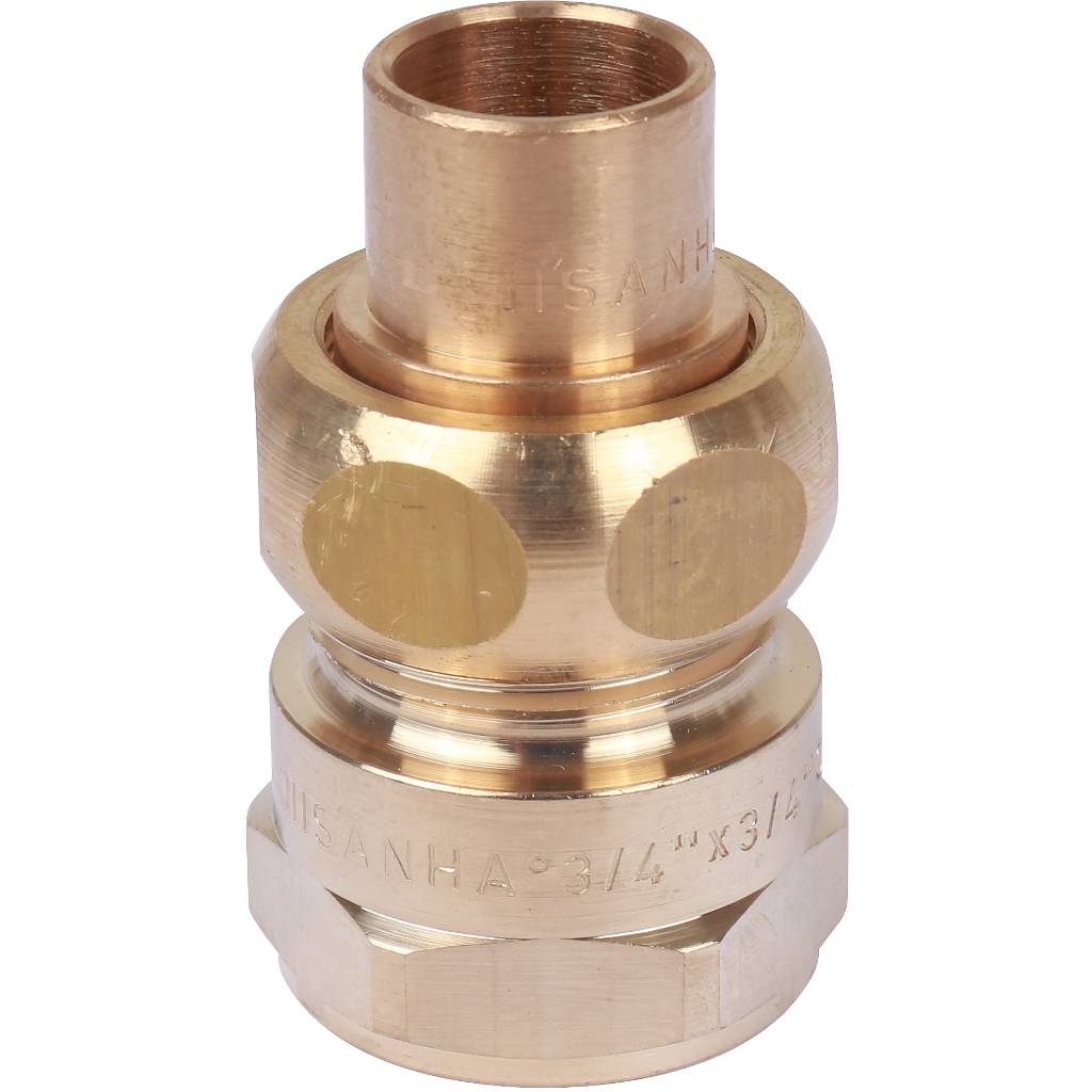 Американка (сгон) 15x3/4" ВР самоуплотняющаяся под пайку SANHA бронзовый 143401534