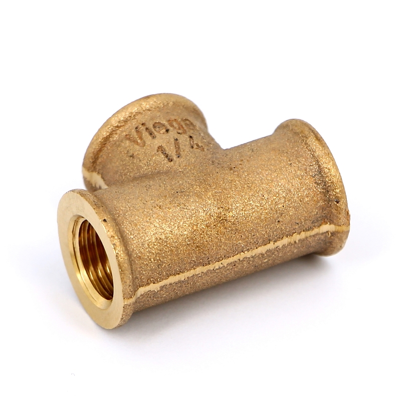 Тройник резьбовой (ВР) 1/4" бронза VIEGA (318017)