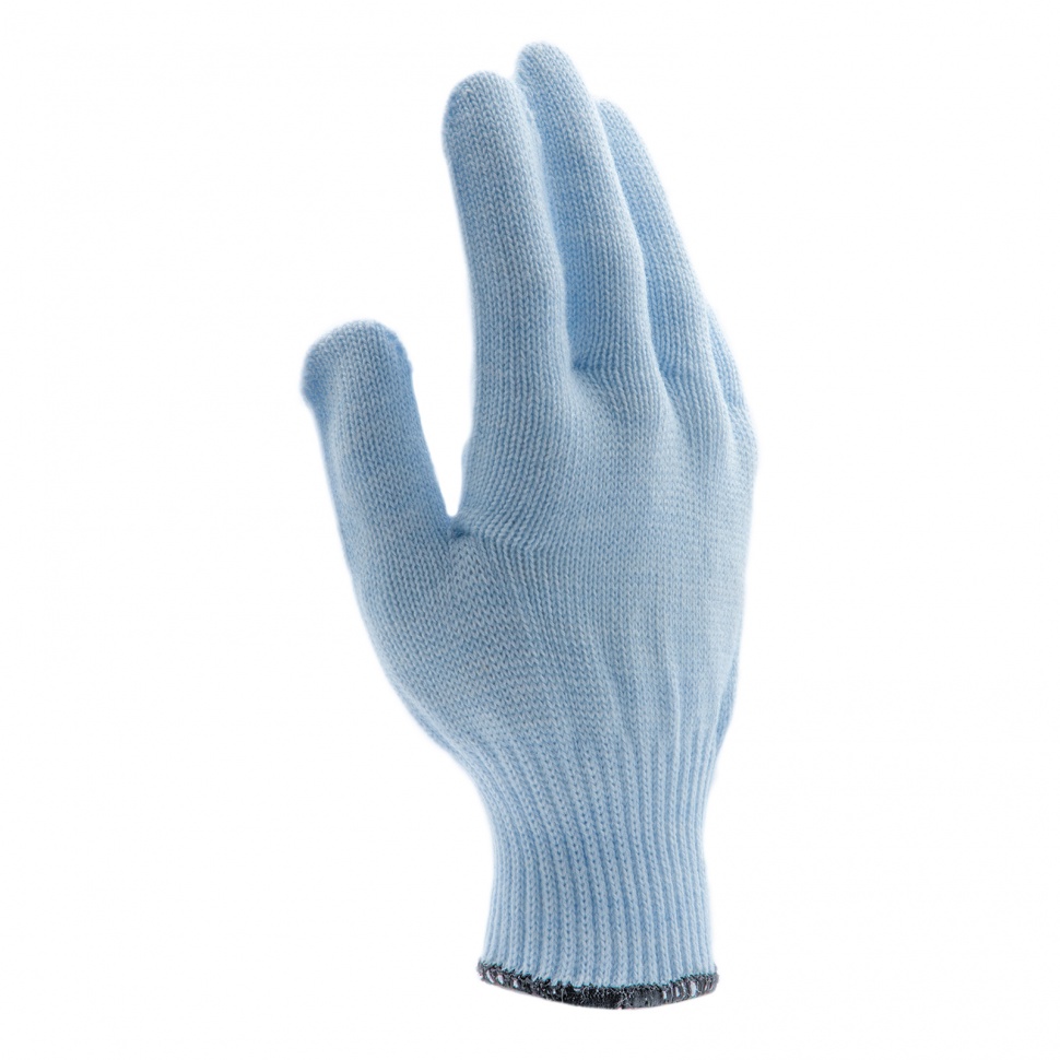 Перчатки трикотажные, акрил, цвет зенит, оверлок Сибртех (68656)