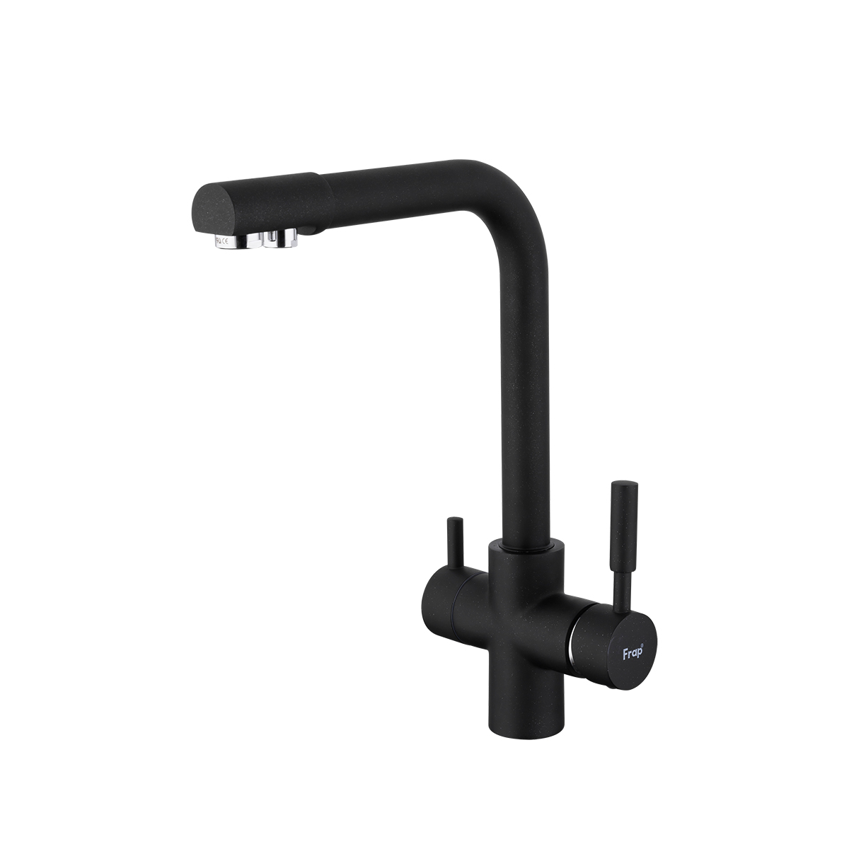 Смеситель для кухни f4352-7 подключ. к фильтру питьев. воды, черный (1/10) "frap"