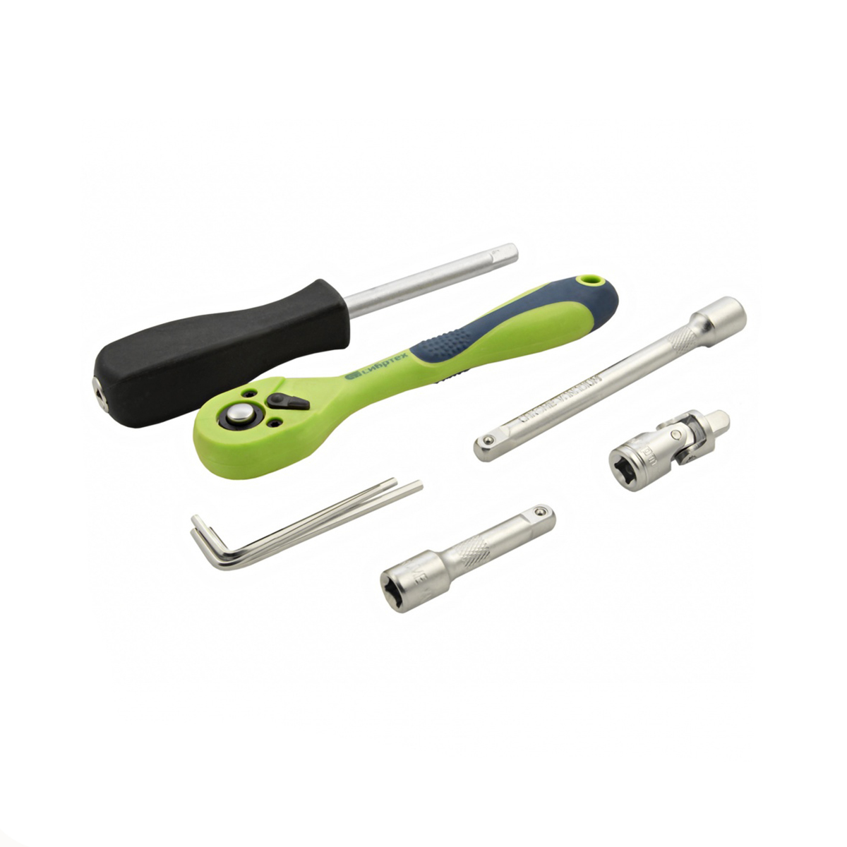 Набор инструментов для автомобиля 1/4", cr-v в кейсе (56 предм.) (1/16) "сибртех"