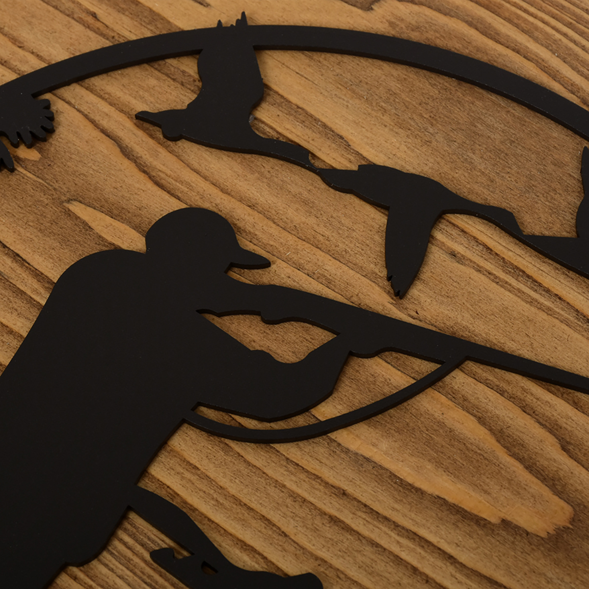 Вешалка настенная "охота" (3 крючка) 31*31 см, брашированная, сосна (1) "банные штучки" 31229