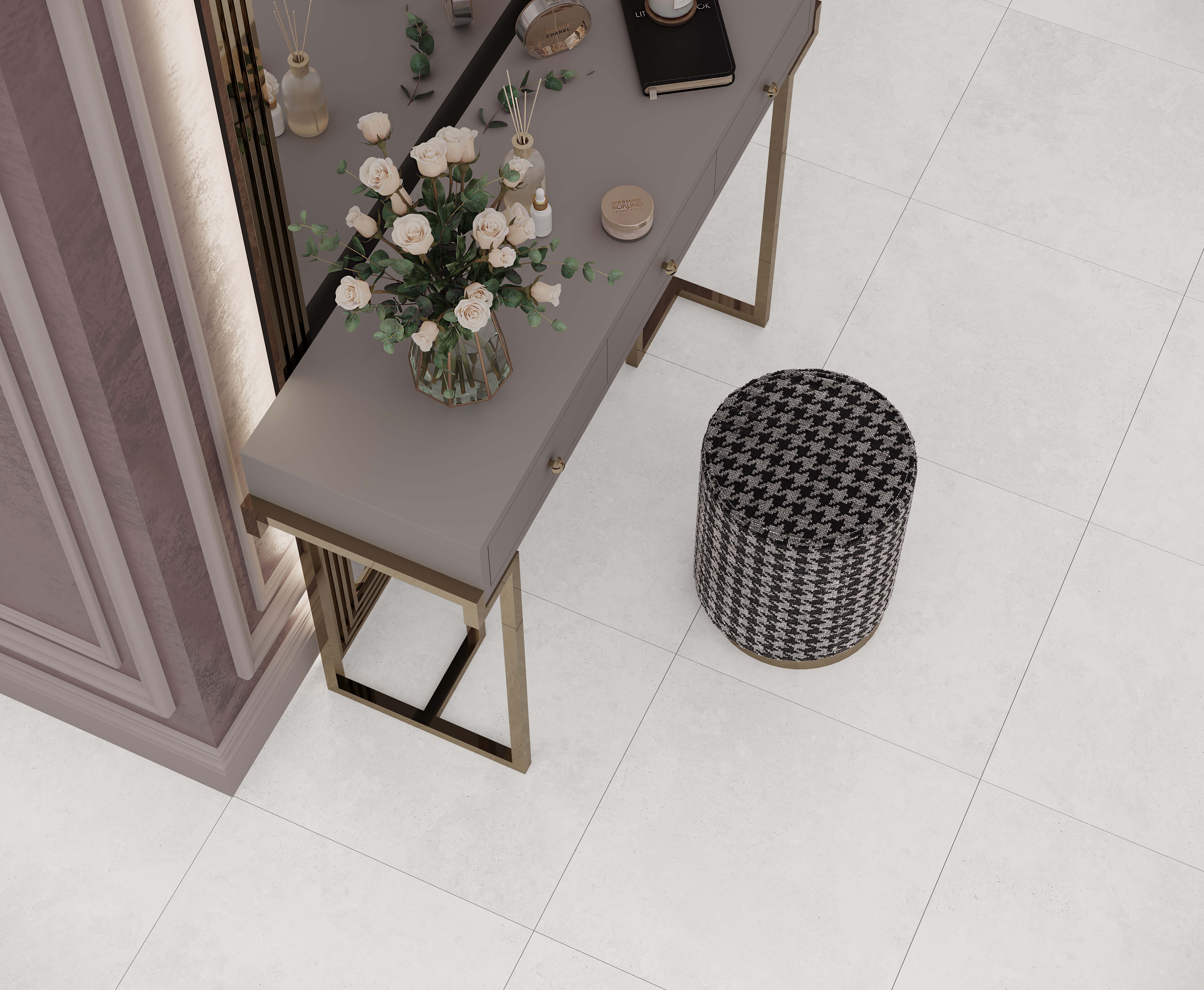 Xeno perla керамогранит серый матовый 60x60