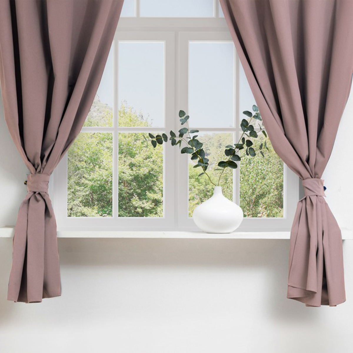 Шторы для кухни "kitchen" 150*180 см компл. 2 шт. с подхватами, сиреневые (1) "этель" 7865972