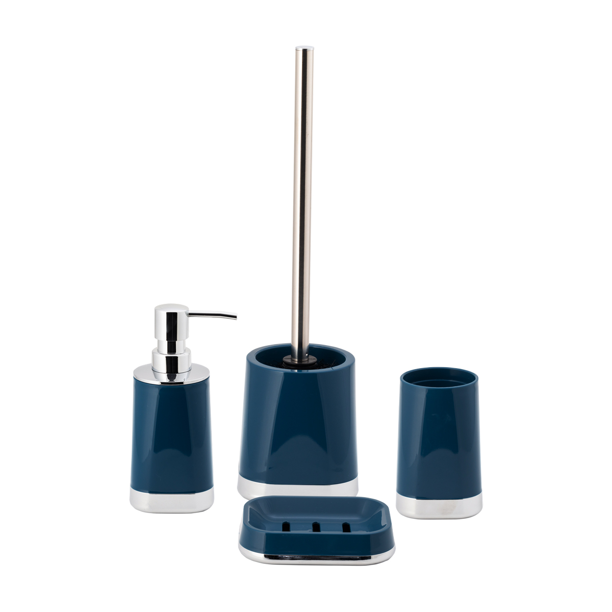 Стакан для ванной комнаты "gloss" пласт. (темно-синий) (1/12) "аквадекор" attp-1901db-03