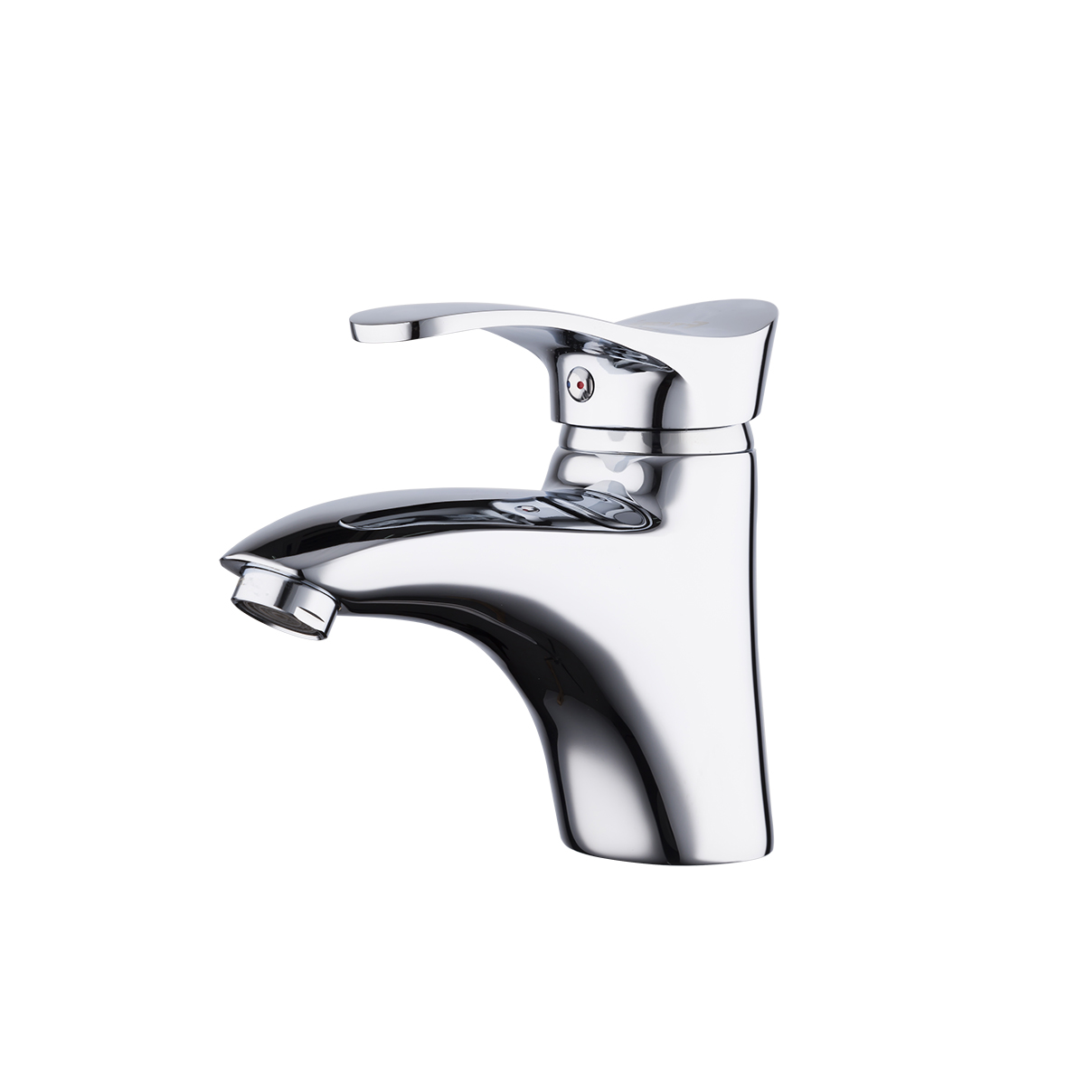 Смеситель для умывальника f1001 монолитный, хром (1/10) "frap"