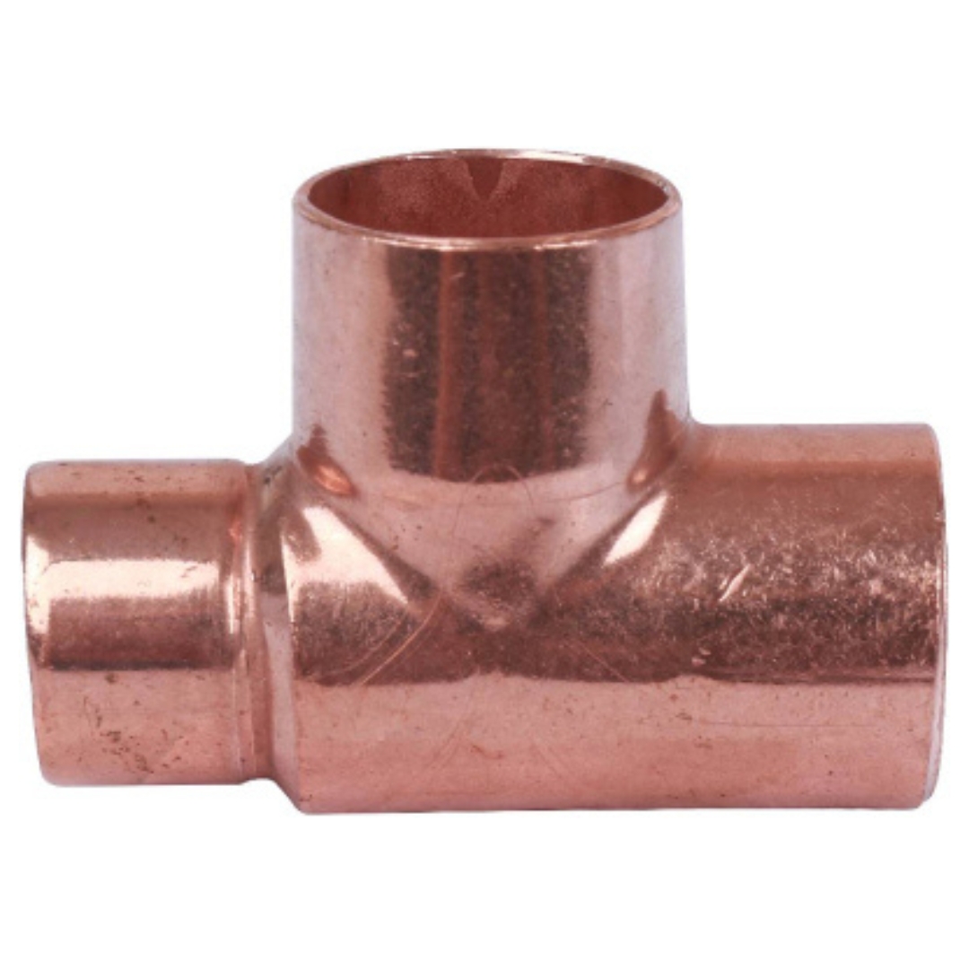 Тройник переходной 42х42х28 мм медный под пайку SANHA 15130424228