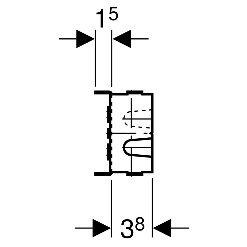 Монтажная планка для водорозеток Geberit GIS