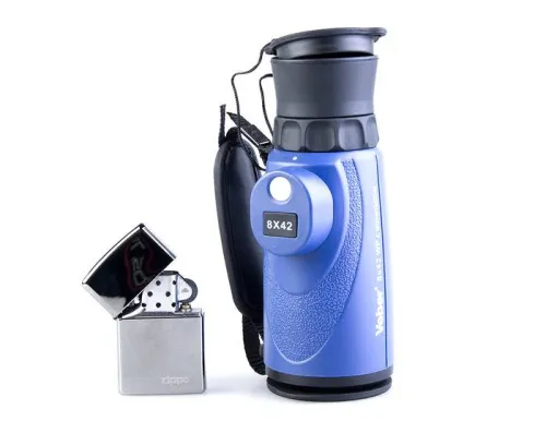 Монокуляр Veber BGD 8x42 С, синий, с компасом