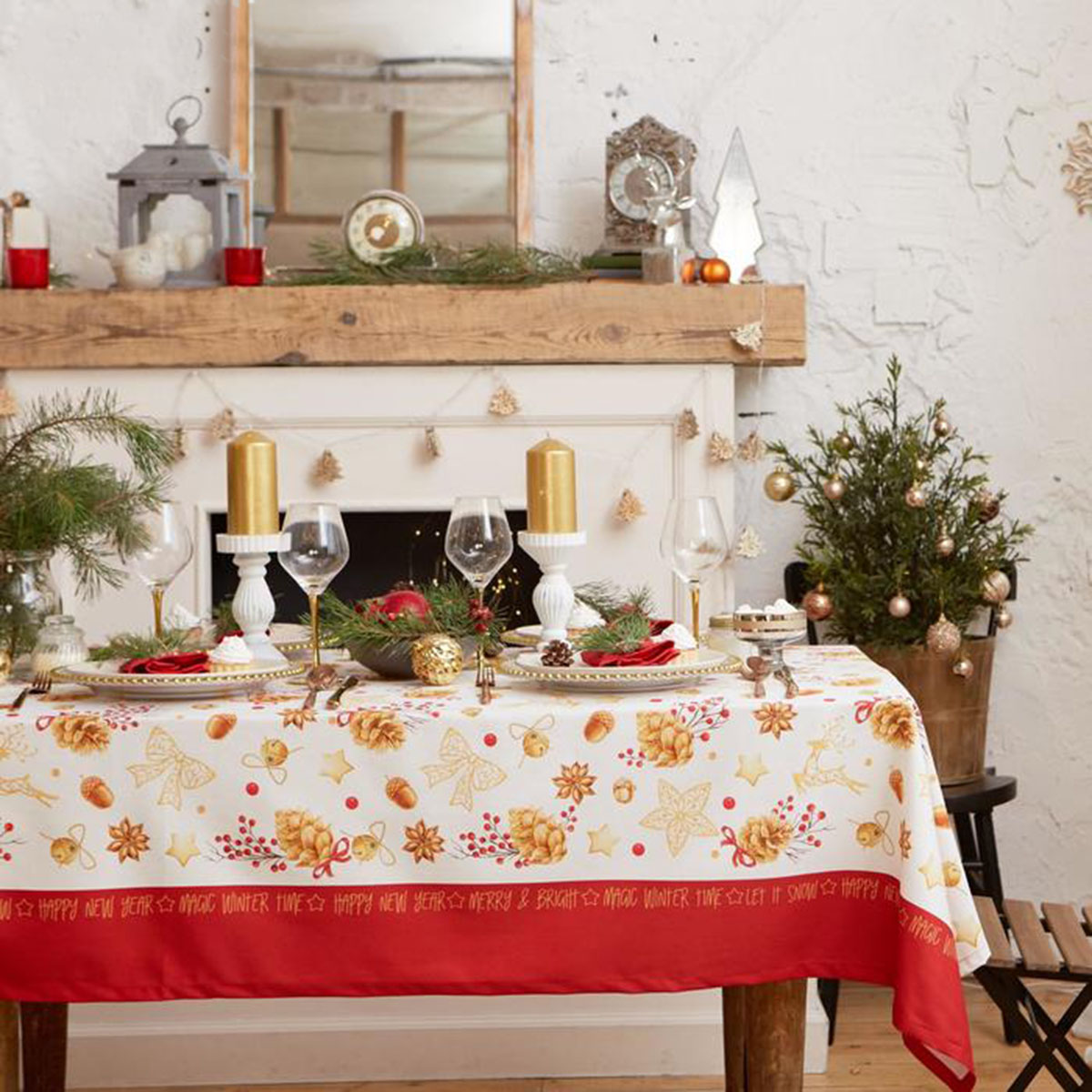 Скатерть "этель" golden christmas 149*180 см (1) 5035902