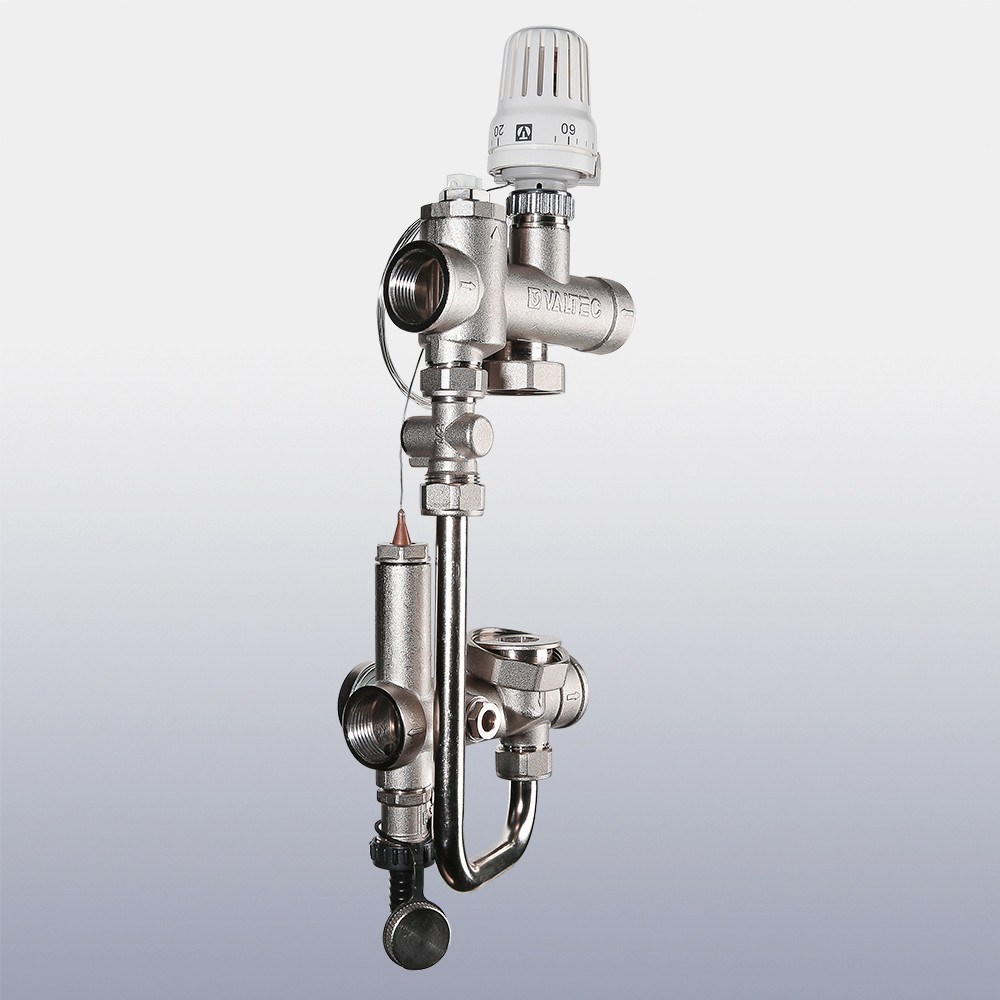 Насосно-смесительный узел 1" VALTEC VALMIX 200 мм, 130 мм