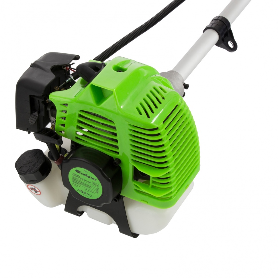 Триммер бензиновый БКС 1800, 33 см3, 1.8 л. с, неразъемная штанга, состоит из 2 частей Сибртех (96241)